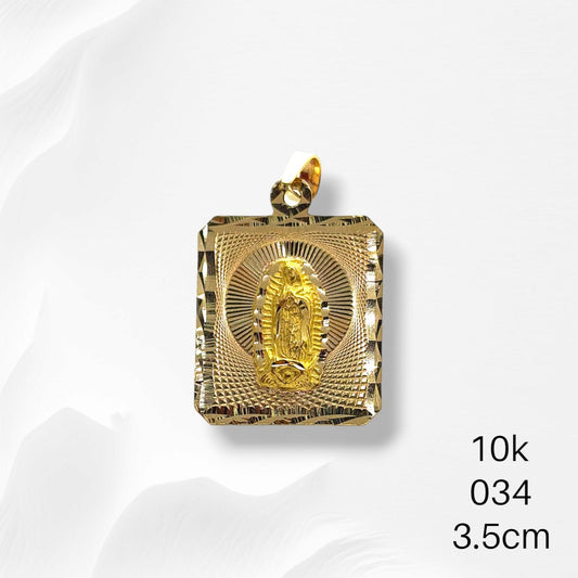 Medalla Florentina Virgen de Guadalupe 10k